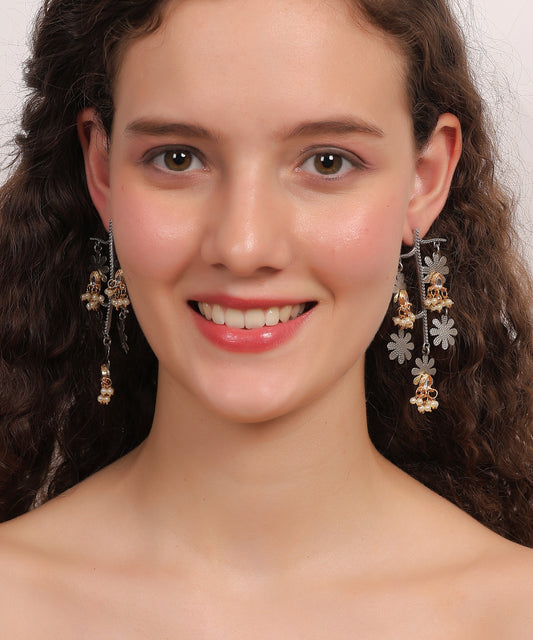 Heritage Floral Chain Drops Earrings
