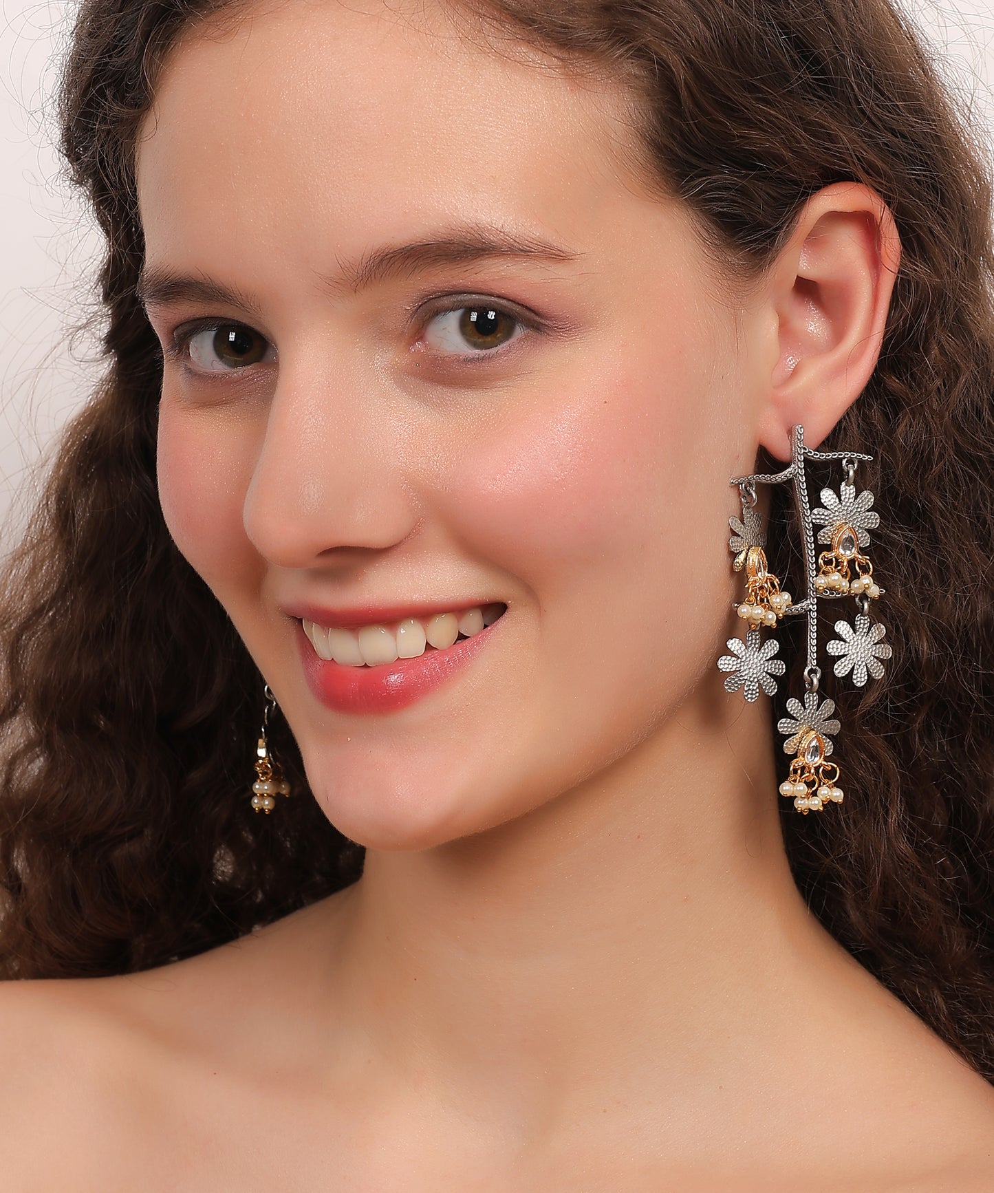 Heritage Floral Chain Drops Earrings