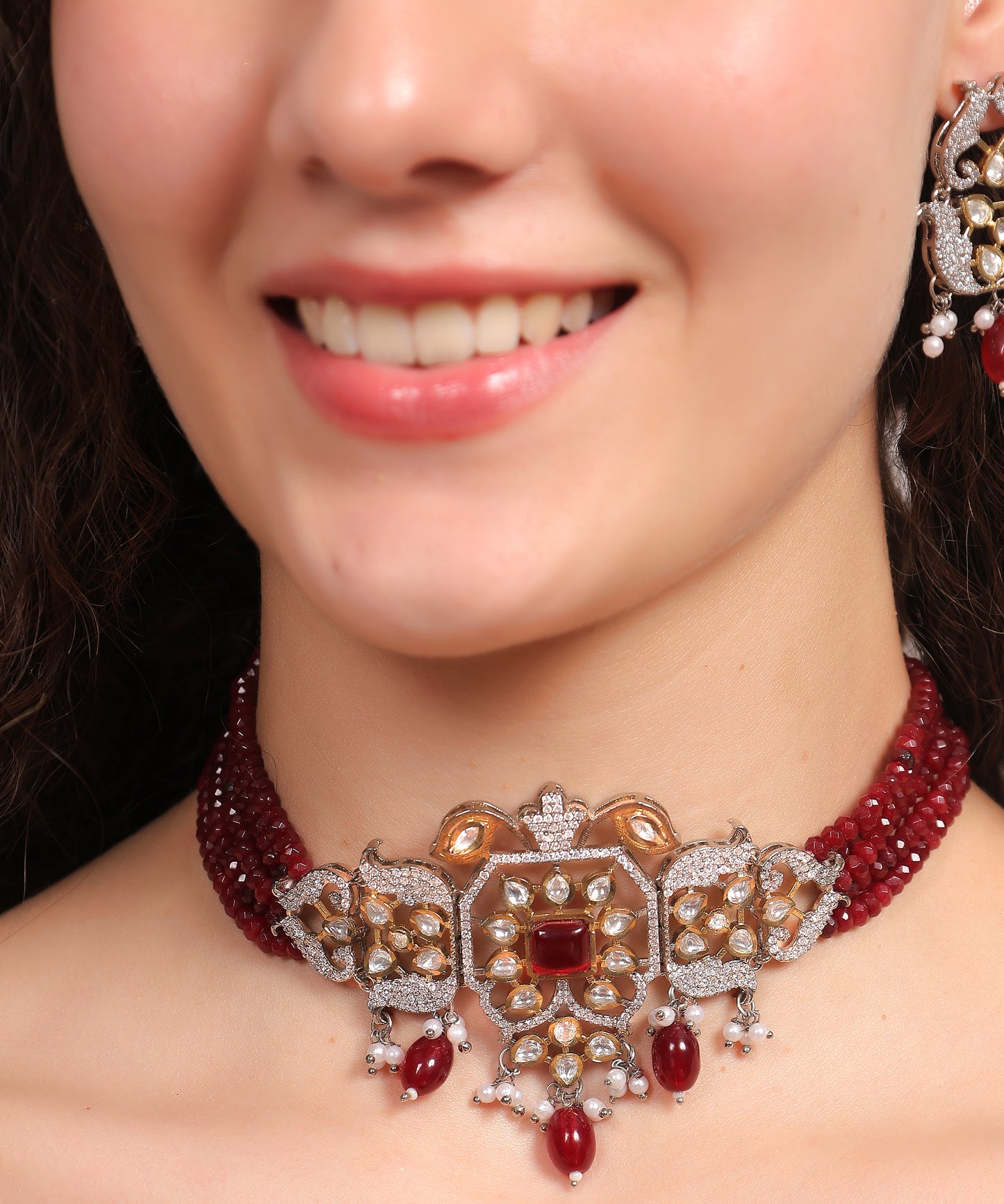 Victorian Polki Kundan Set