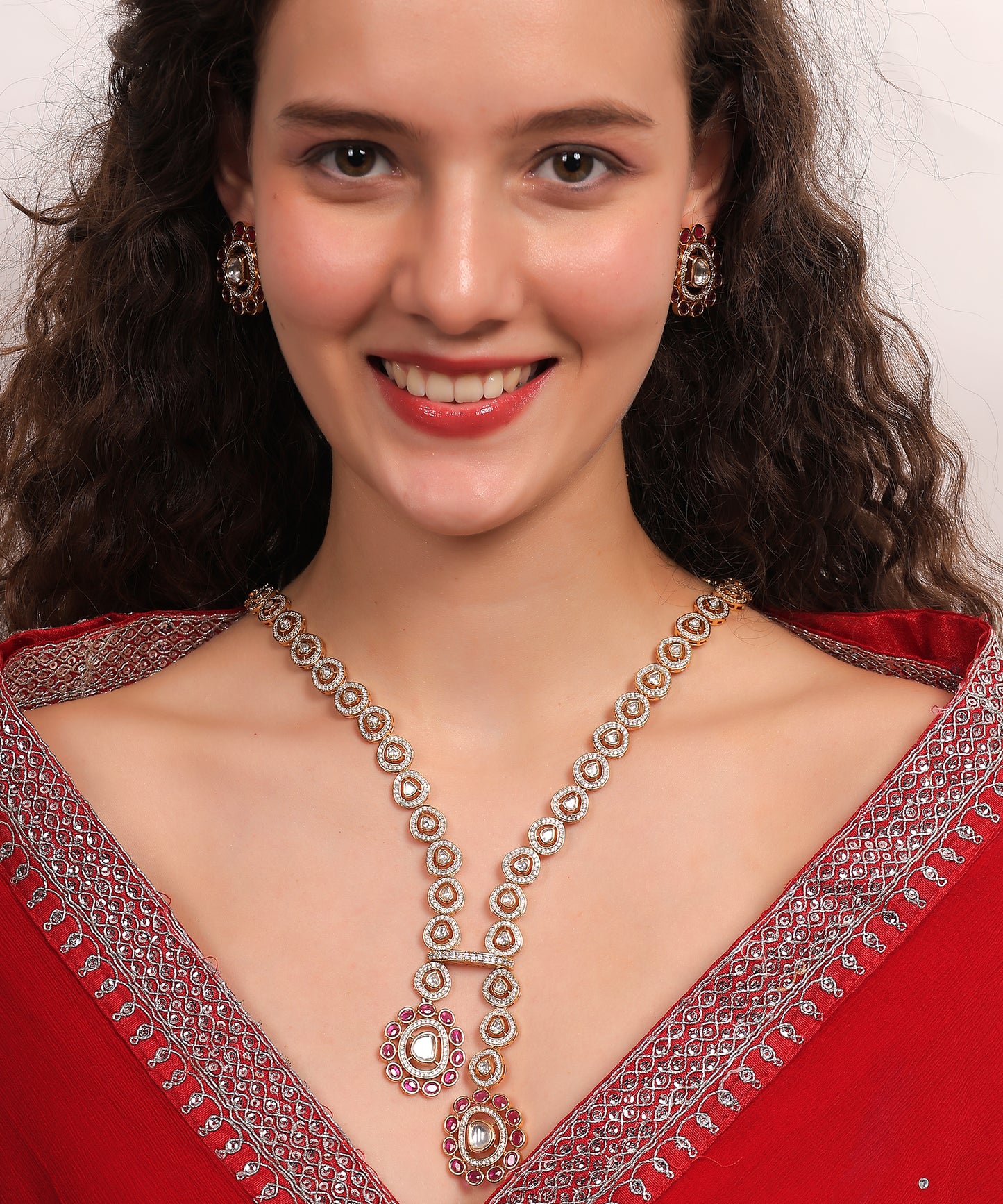 Regal Kundan Polki Set
