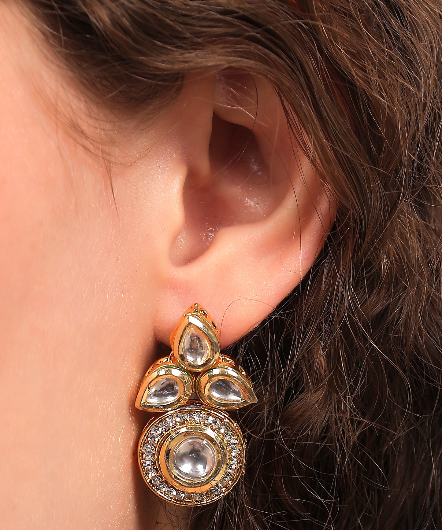 Classic Three-Layer Kundan  Set