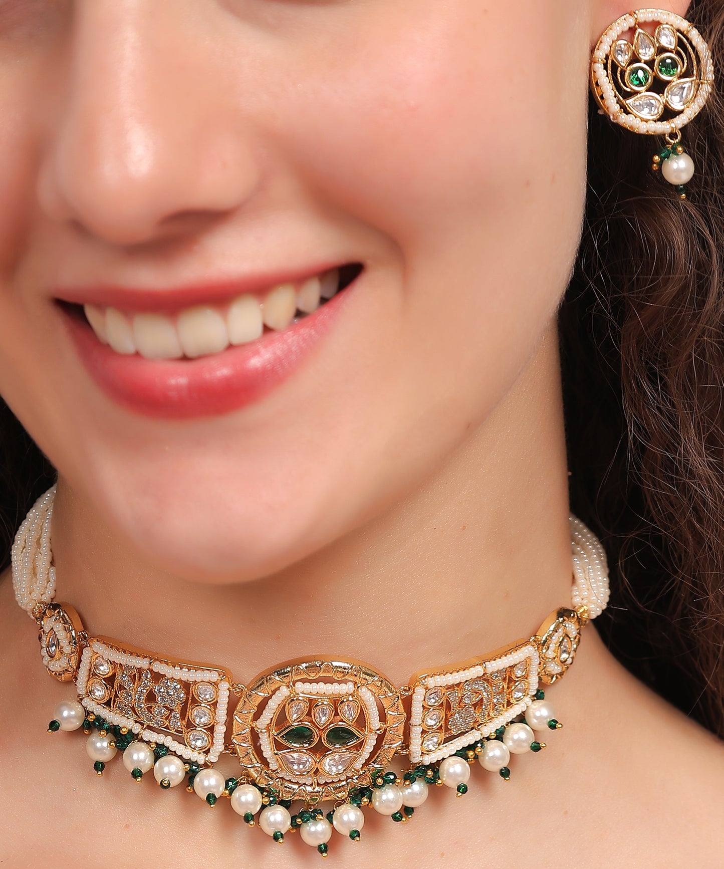 Kundan Pearl Heritage Set