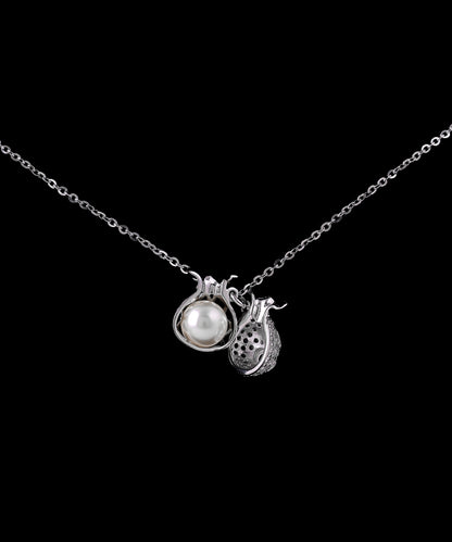 Dollar Sign Pearl Pendant Necklace