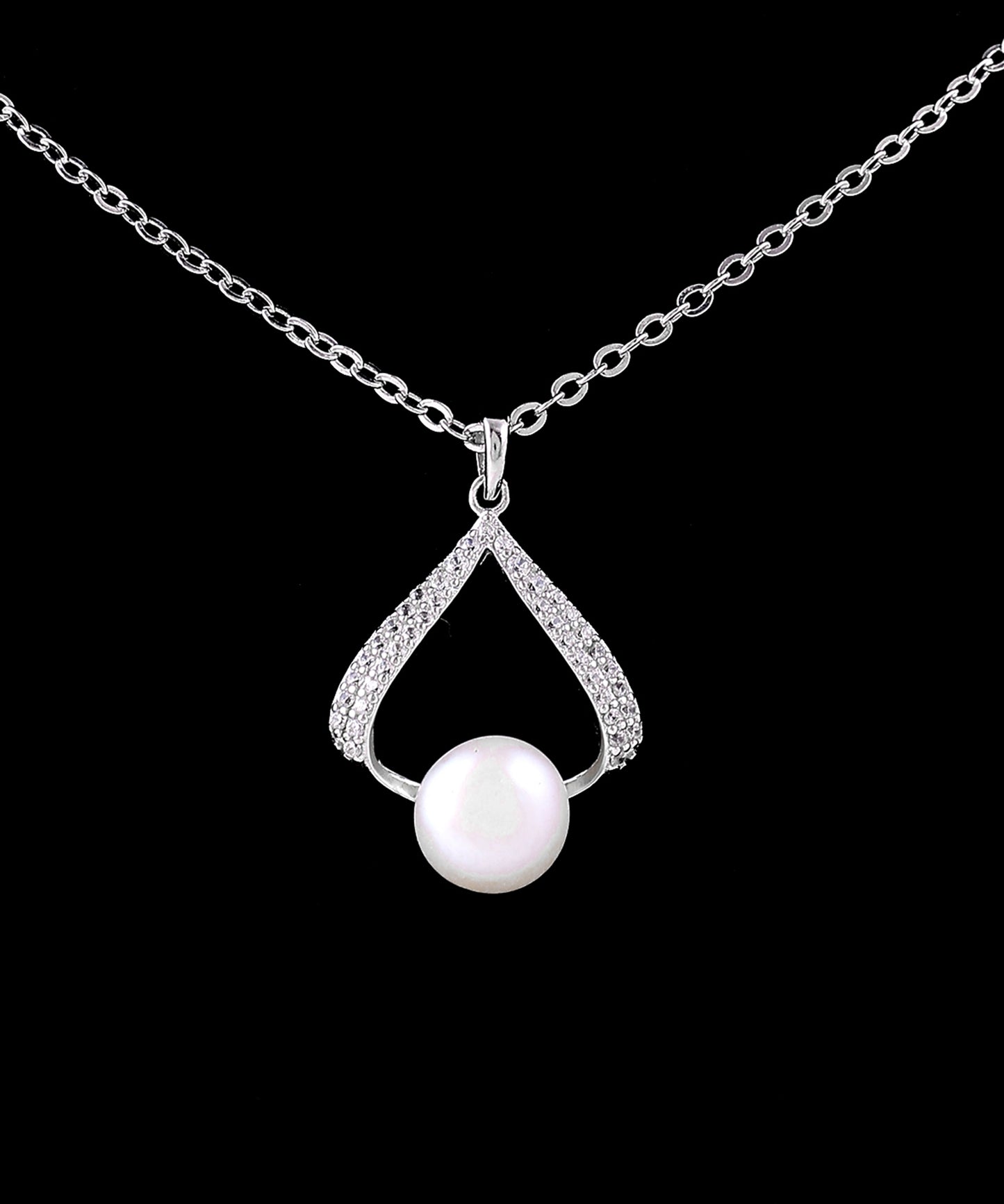 Luminous Pearl Teardrop Pendant
