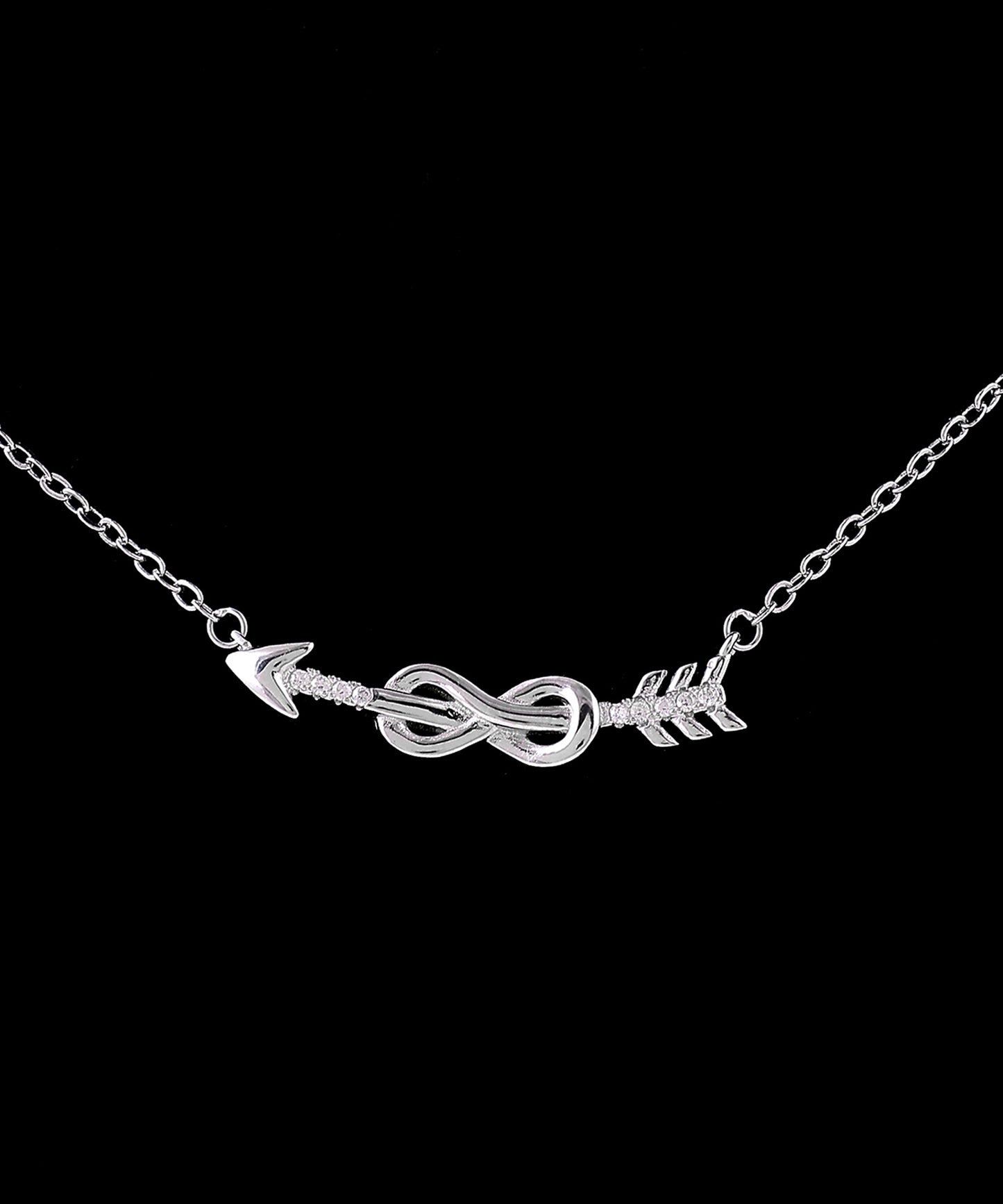 Infinity Arrow Pendant