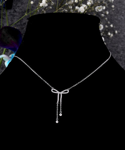 Elegant Bow Drop Pendant