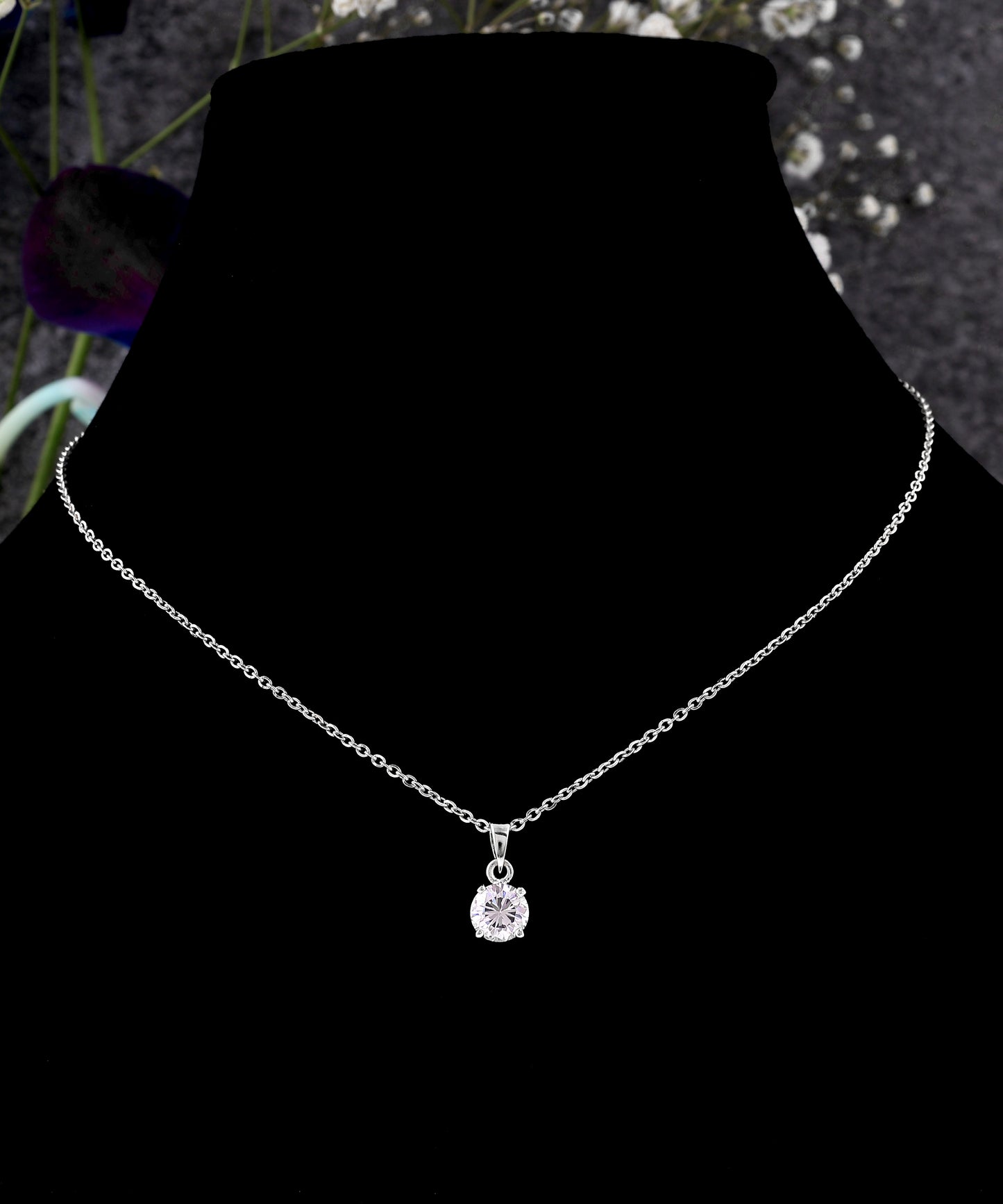 Classic Solitaire Pendant