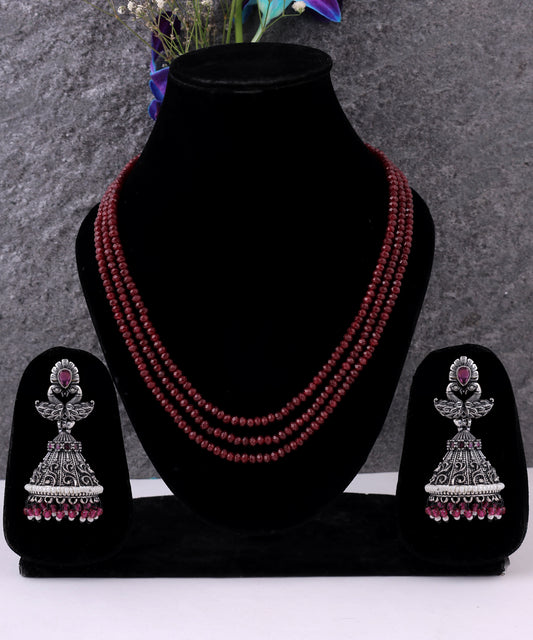 Kalliski Garnet Glow Beads