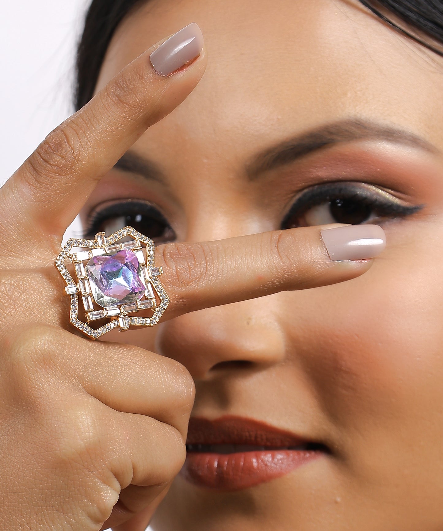 Crystal Aurora Ring