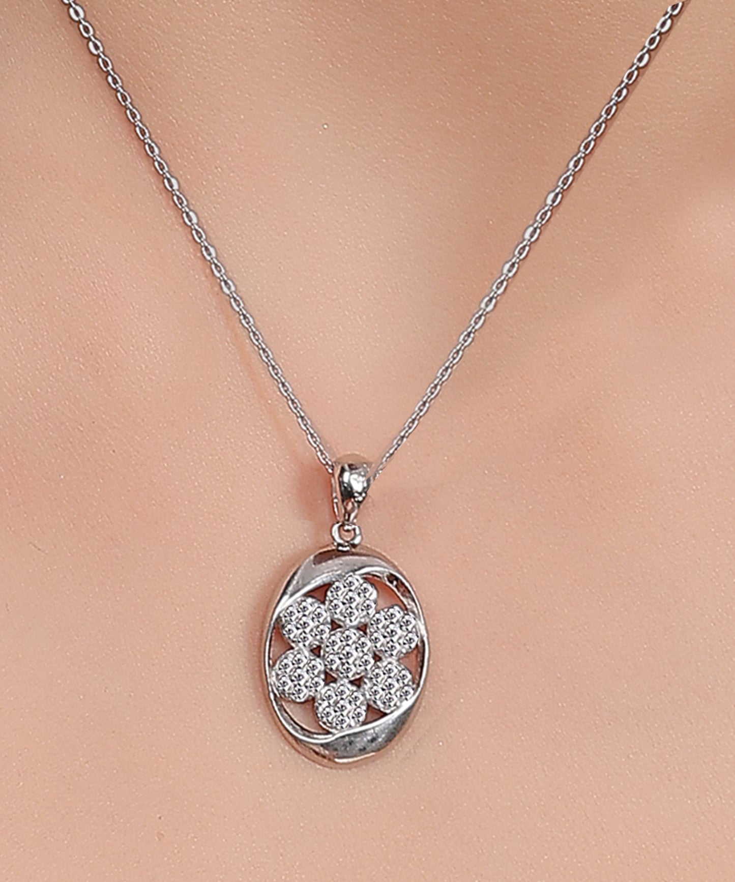 Elegant Floral Pendant Set