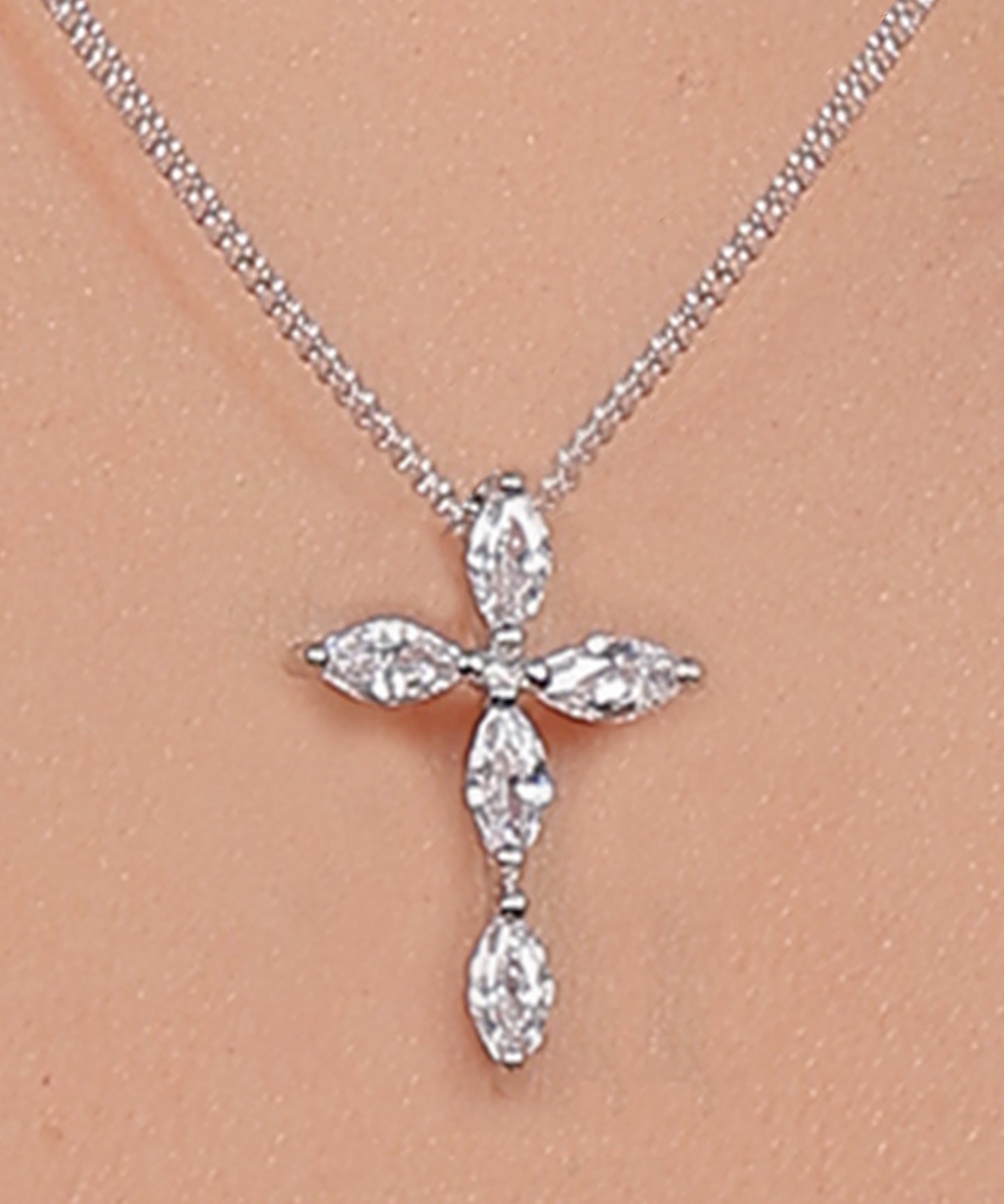 Marquise Cross Pendant