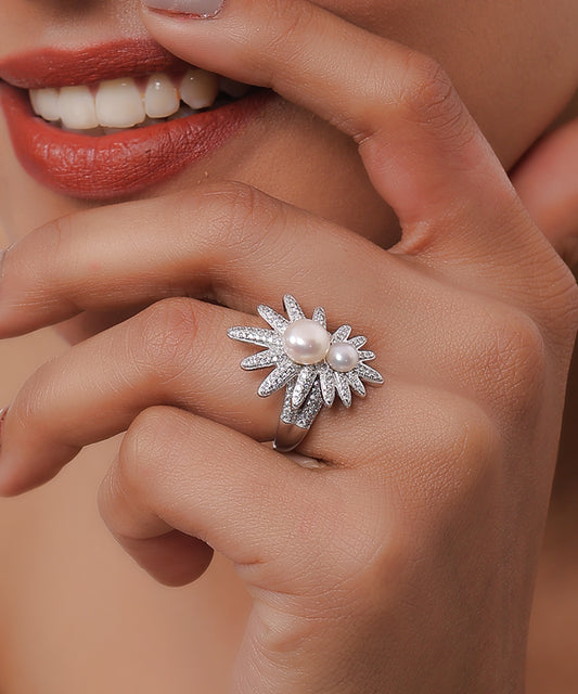 Starfish Pearl Ring