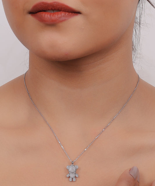 Sparkling Bear Elegance Pendant