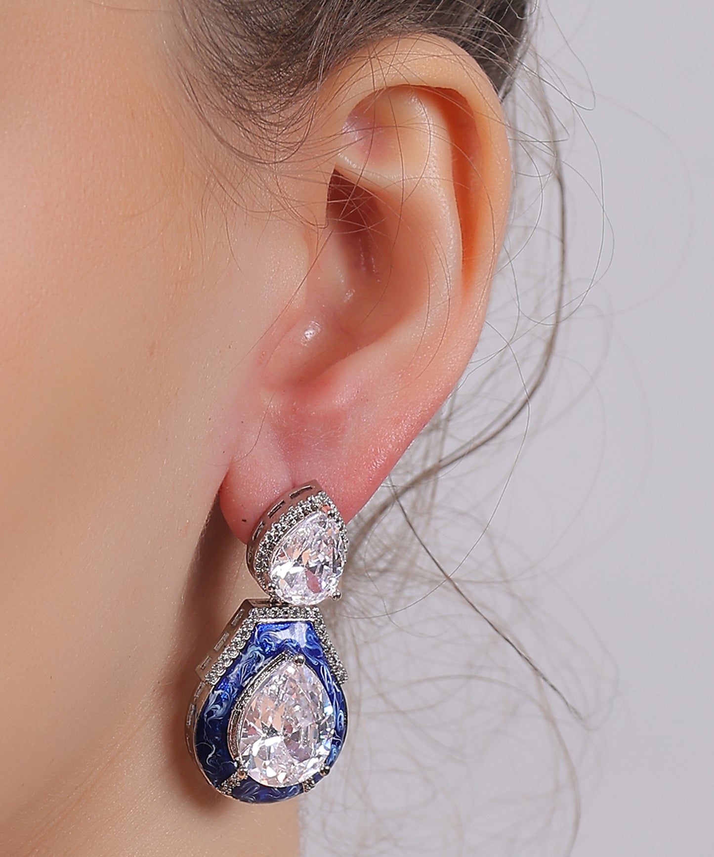 Royal Sapphire Teardrop Earrings