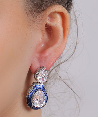Royal Sapphire Teardrop Earrings