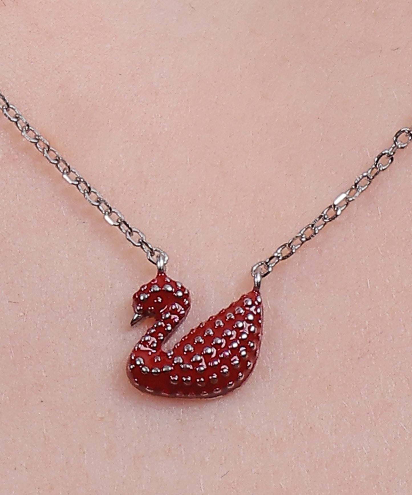 Scarlet Swan Pendant