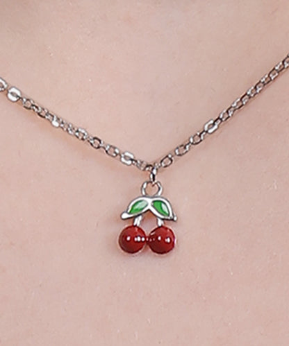 Silver Cherry Pendant