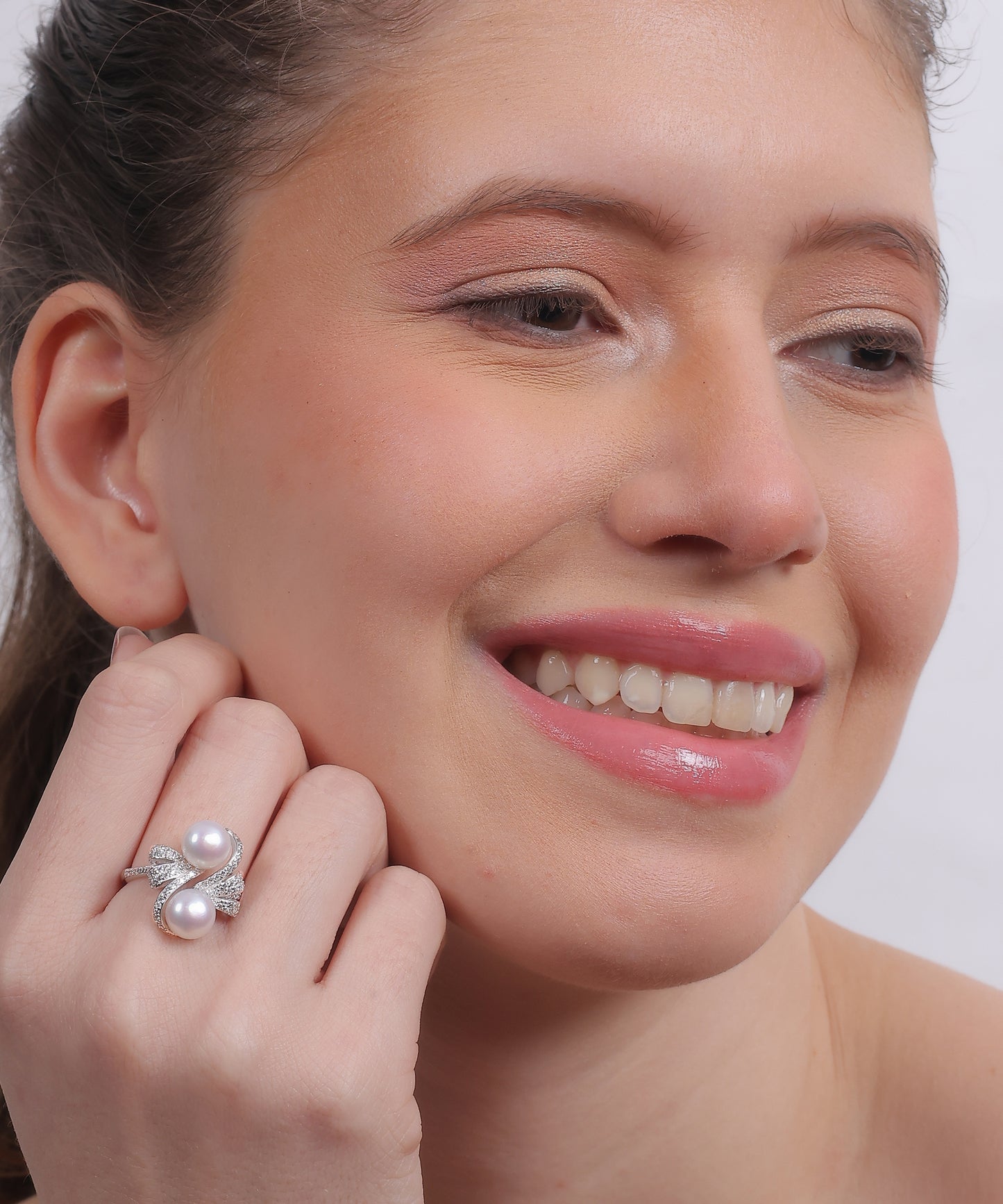 Twin Pearl Ring