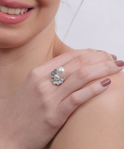 Petal Pearl Harmony Ring