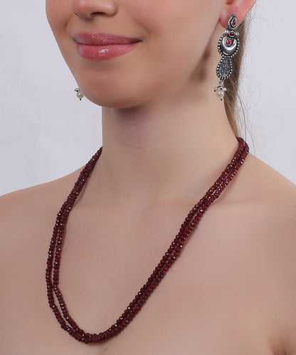 Ruby Beaded Mala set