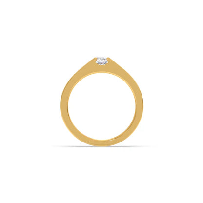 Men’s Prong-Set Solitaire Wedding Ban