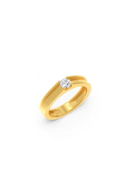 Men’s Prong-Set Solitaire Wedding Ban