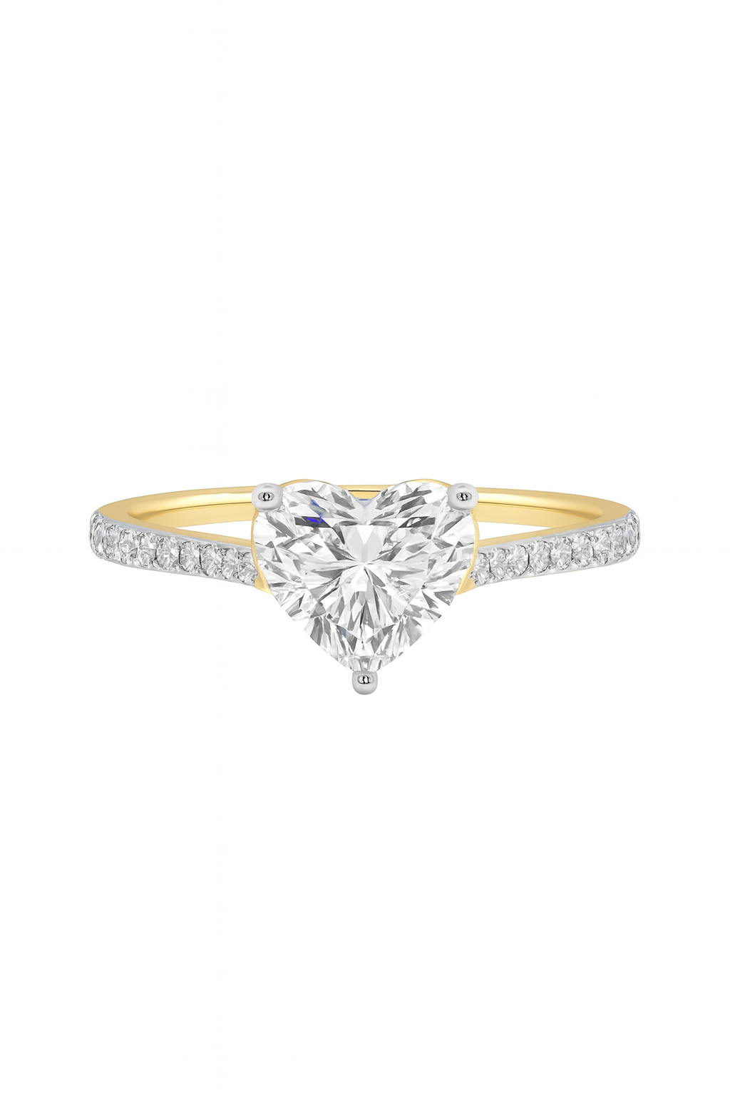 Radiant Heart Solitaire Ring