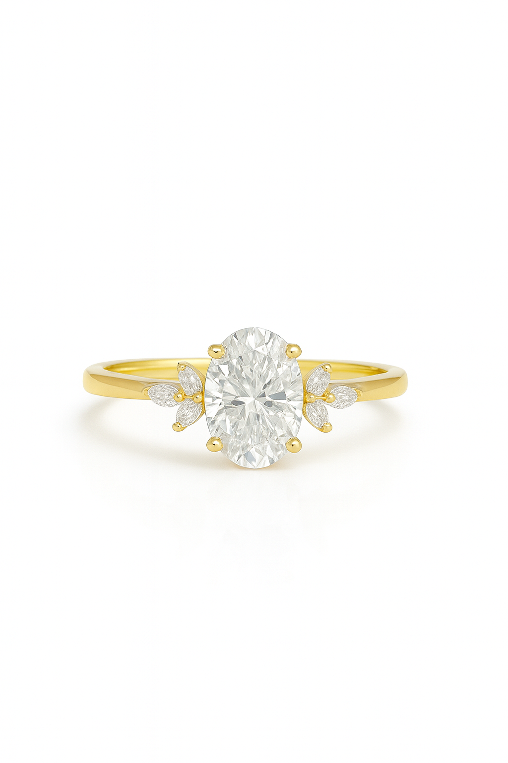 The Oval Blossom Diamond Ring
