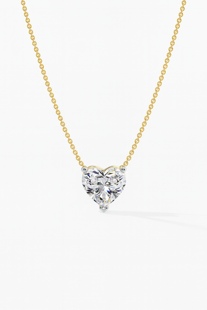 Heart-Shaped Diamond Pendant