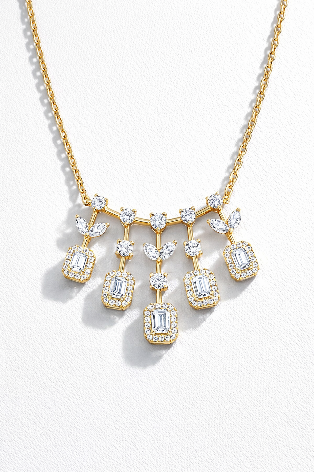 Aurora Cascade Diamond Necklace