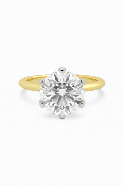 Majestic Bloom Solitaire Ring