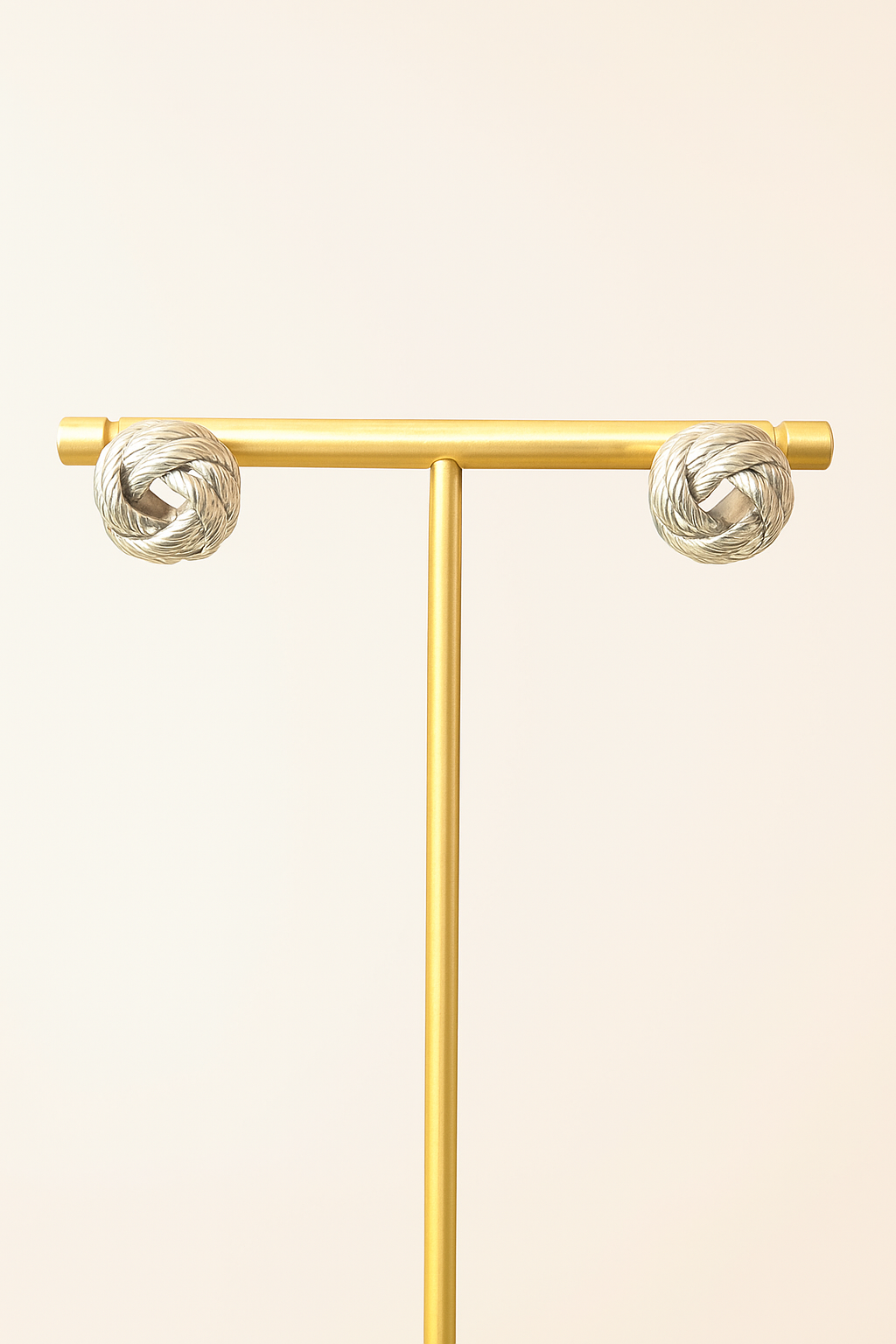 Silver Knot Whisper Studs