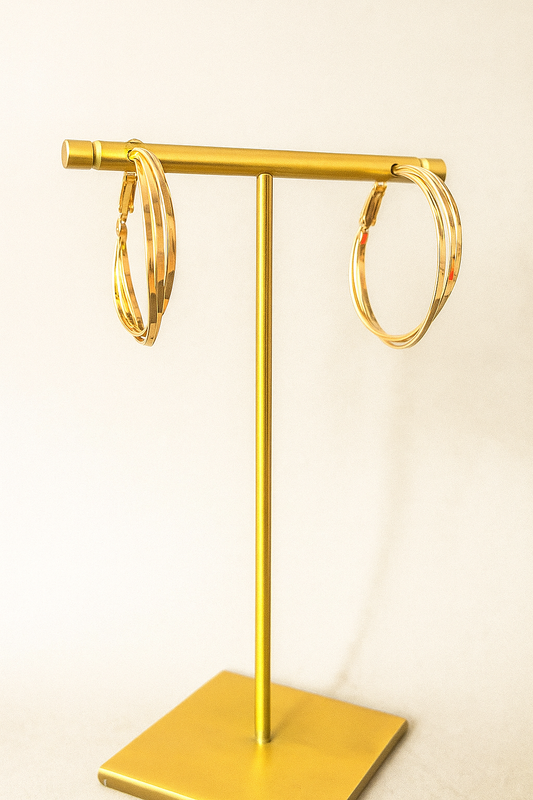 Golden Mirage Multi-Hoop Earrings