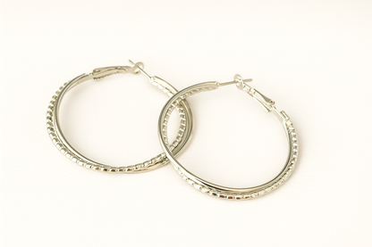 Lustrous Loop Hoop Earrings