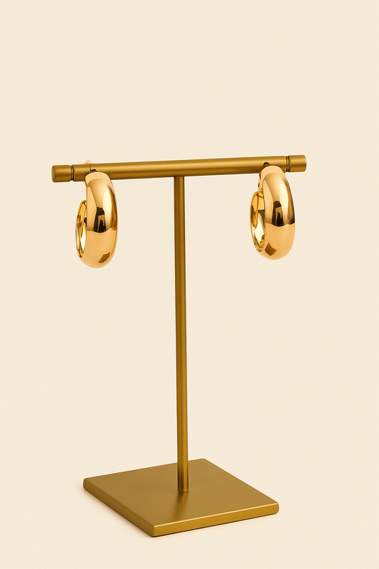 Golden Embrace Hoops
