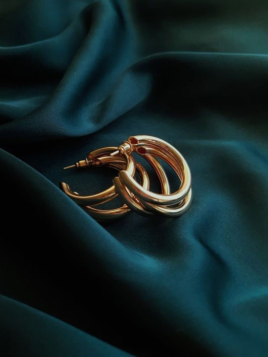 Luxe Drape Hoops