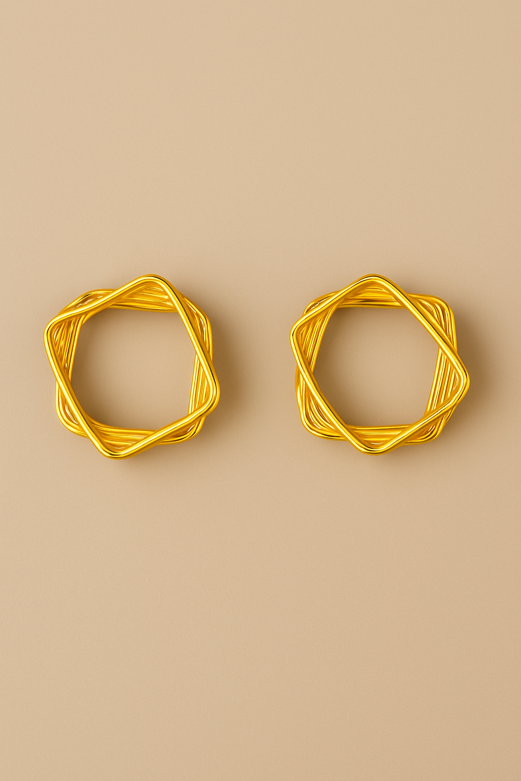 Stellar Twist Hoops
