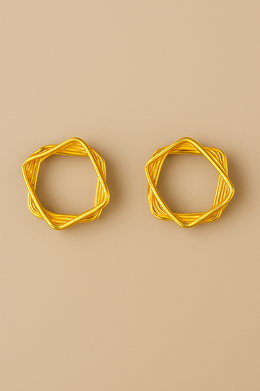 Stellar Twist Hoops