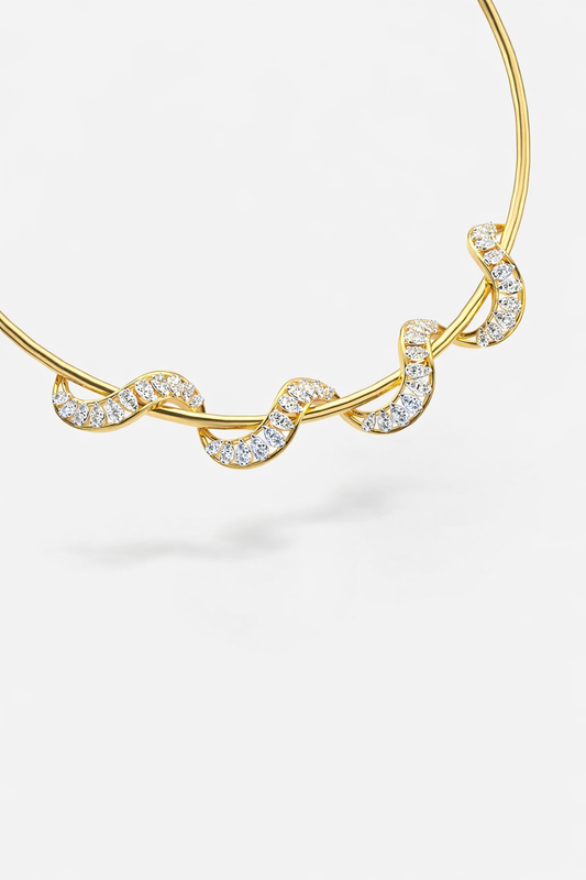 Serpentine Grace Diamond Necklace