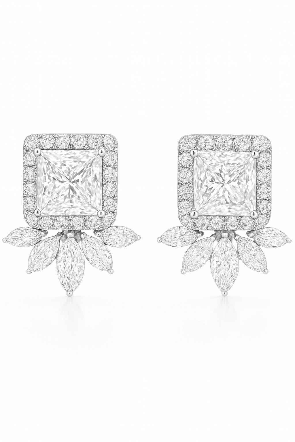 Diamond Fleur Studs