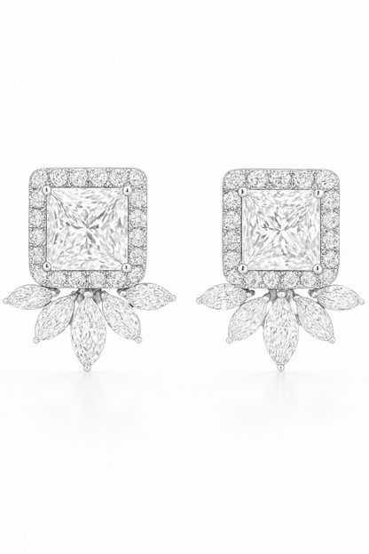 Diamond Fleur Studs