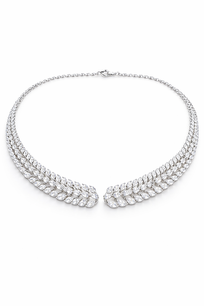 Eterna Leaf Diamond Choker Necklace