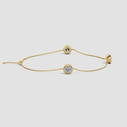Bezel-Set Diamond  Bracelet