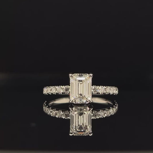 Lab Grown Diamonds Emerald Cut Ring