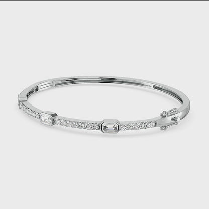 Emerald Radiance Diamond Bangle